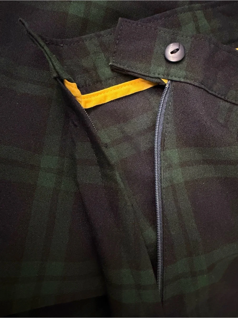 7116 Green and Navy Plaid Women’s A-Line Skirt Uniform